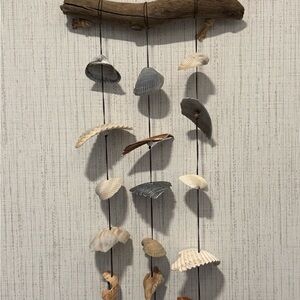 Natural Driftwood and Shell Wall Hanging Decor